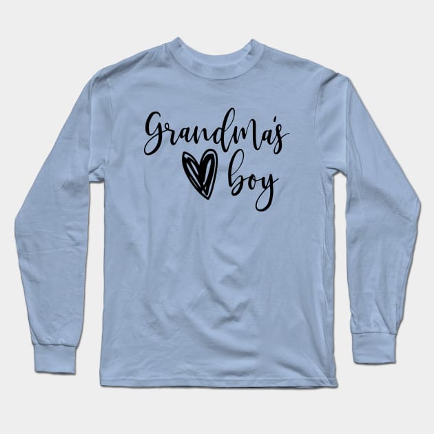 Grandma's Boy Baby Gifts Long Sleeve T-Shirt by ArchmalDesign